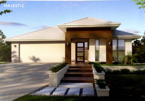 Cheap Home Prefabricated Light Steel System House Single Storey Villa with Garage
