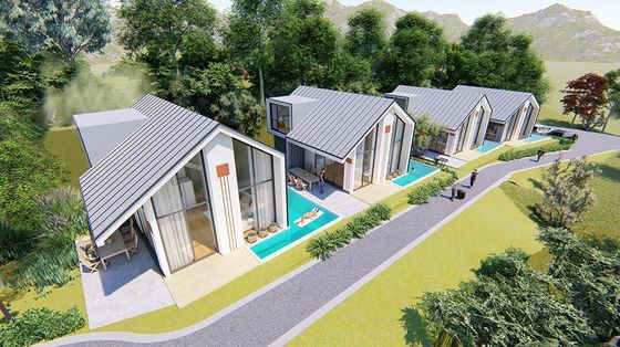 Prefab Light Steel Frame House Hotel Unit With Landscape Nancy House