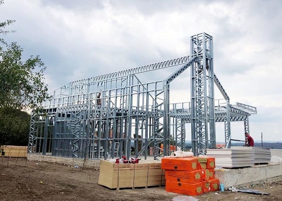 AS/US Prefab Houses Modern Light Gauge Steel Villa Metal Frame Single Family Homes