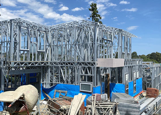 Australian Standard Prefab Contemporary Modular House Kits Build Light Guage Steel Frame House
