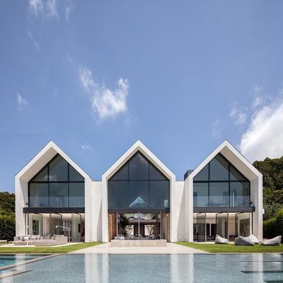 2 Story Villa Prefabricated Light Gauge Steel Frame House Modular Home Multi Family Home