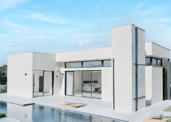 Prefab Light Gauge Steel Frame Single Family Home Steel Kits With 3bedroom