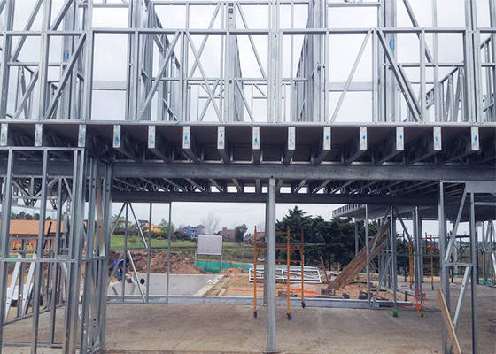 AS/US Duplex Steel Frame Ultra Modern Prefab Homes With Light Gauge Steel Framing