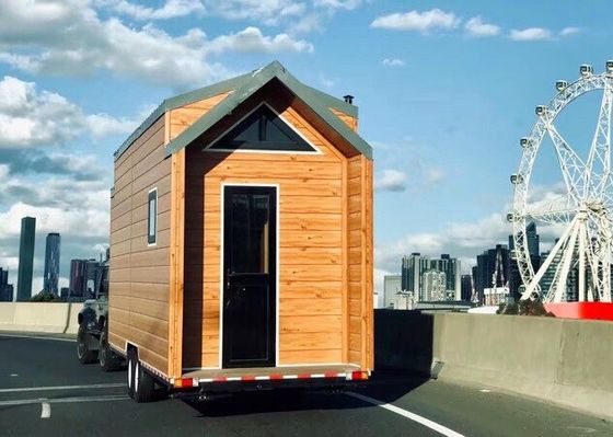 AS/NZ Standard Prefabricated Light Steel Tiny House On Wheels With Trailer Wholesale