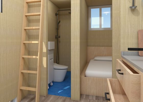 AS/NZS Certified Light Steel Tiny House On Wheels – Prefab Mobile Home With Trailer