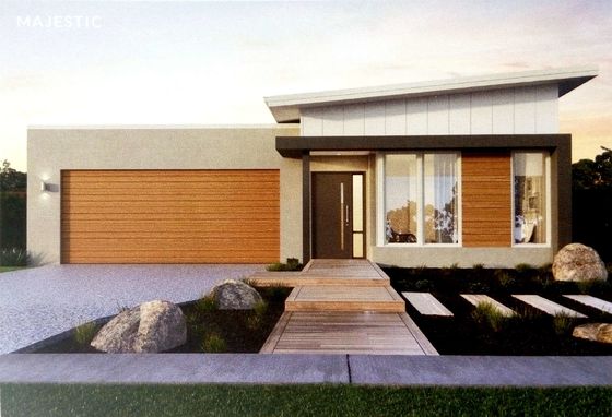 Персонализация Luxury Light Steel Structure Bungalow Style House Изоляция из PU