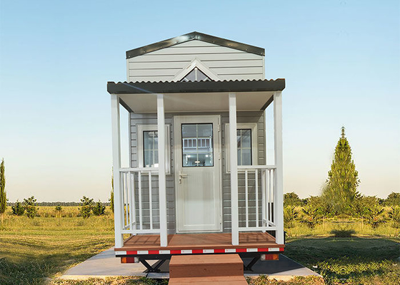 Готовый железный каркас Prefab крошечный дом с трейлером на домах колес маленьких для продажи