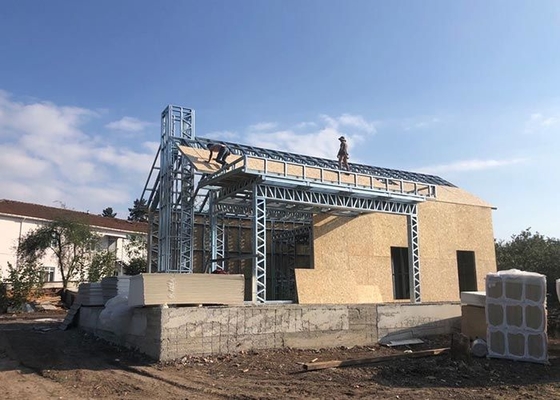 AS/US Prefab Houses Modern Light Gauge Steel Villa Metal Frame Single Family Homes