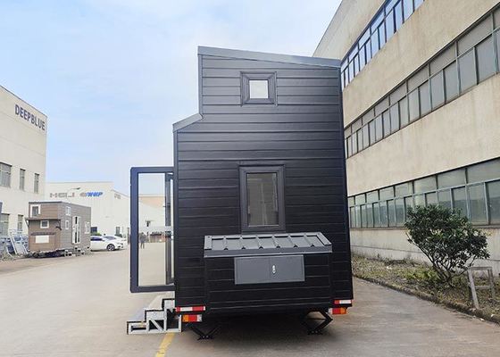 США Стандартный сборный крошечный дом на колесах Сидерная коробка мини-комплект для дома Автомобиль