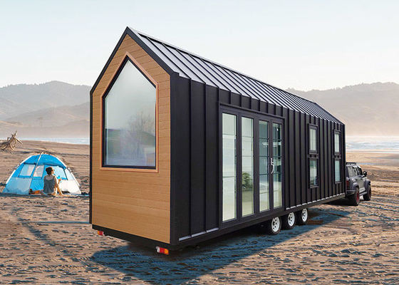 Small Prefab House Modular Home Finished Steel Tiny House On Wheels ReadyTo Ship