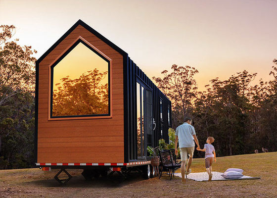 Luxury Glamping Prefabricated Houses Custom Tiny House On Wheels Для отелей / кемпингов / аренды