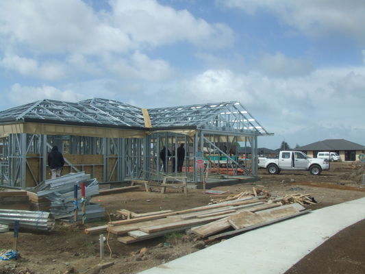 Прочный сборный дом, профессиональный дизайн домов из легких стальных каркасов для Австралии