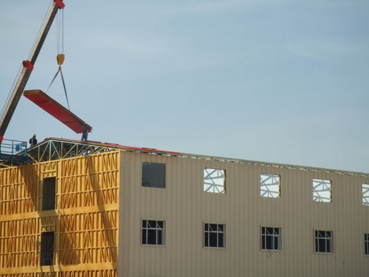 Легкий стальной дом с фасадной отделкой, портативный дом с панельными панелями