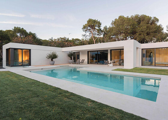 Сборный дом для одной семьи с бассейном и комплекты домов из легких стальных конструкций