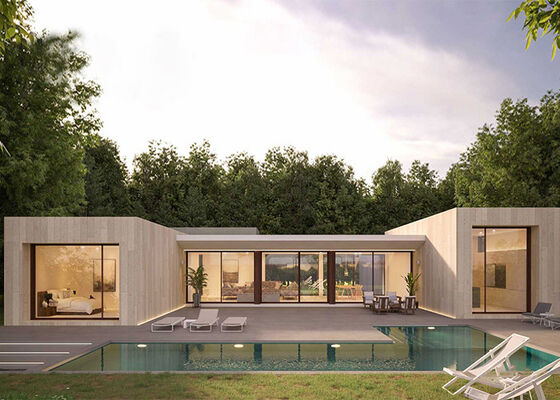 Австралийский стандартный сборный легкий стальной каркас модульный дом Китайская панельная система