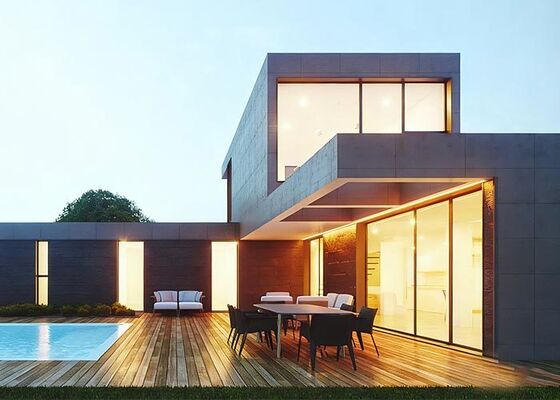 ICC-ES Сертификация Многоэтажная стальная конструкция Вилла Префабрикованный дом из легкой стали