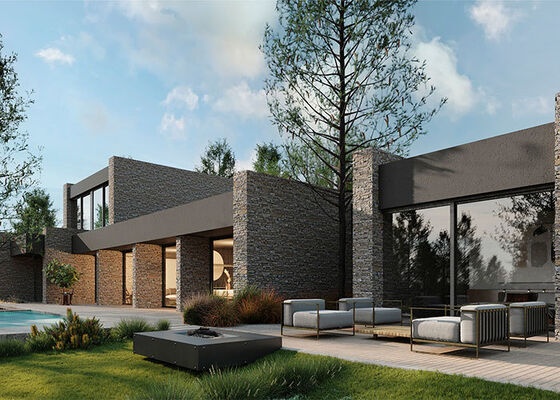 ICC-ES Сертификация Роскошный двухэтажный модульный дом современный мобильный предварительно сконструированный легкий Stee комплекты