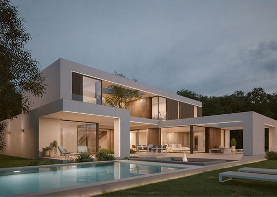 Современный дизайн модульный дом сборная жилая комната панелизированные домашние комплекты с AS / US стандарт