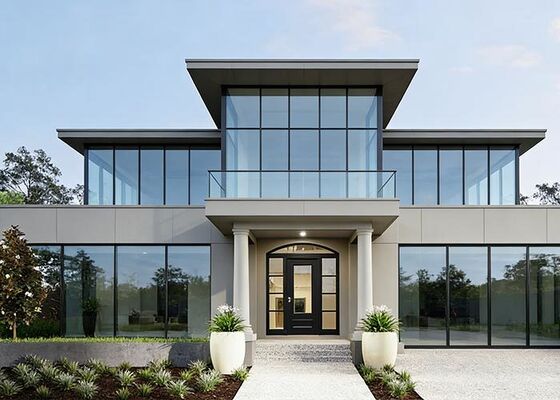 Современные дома с панельными панелями модульные дома AS / US Standard Light Steel Frame House Villa