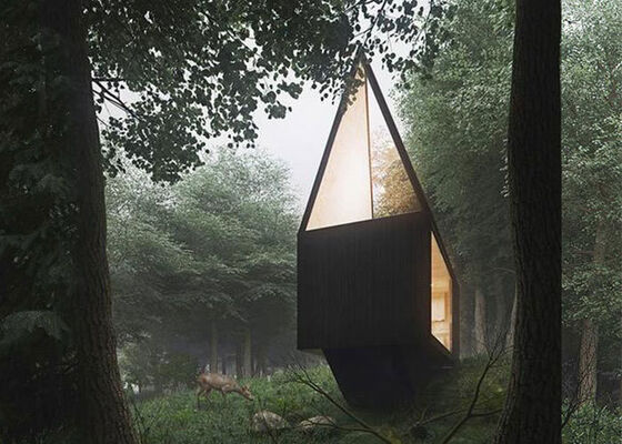 Готовый сборный каркас из легкой стали для кемпингового домика с высококачественными строительными материалами