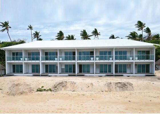 Модульный бутик-отель Prefab | Дом-бунгало над водой для рынка Фиджи и тихоокеанских островов