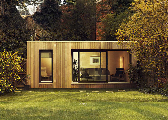 AS / NZS Lgs Framing Prefab Garden Studio Деревянный дом с стекольным покрытием из WPC