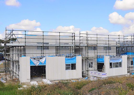 Легкая стальная конструкция с фасадной виллой быстрое сборка изоляционный материал для индивидуального дома