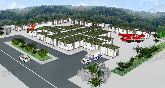 Deepblue складная модульная система быстрого развития больница аварийное жилье убежище изоляция дом лотоса