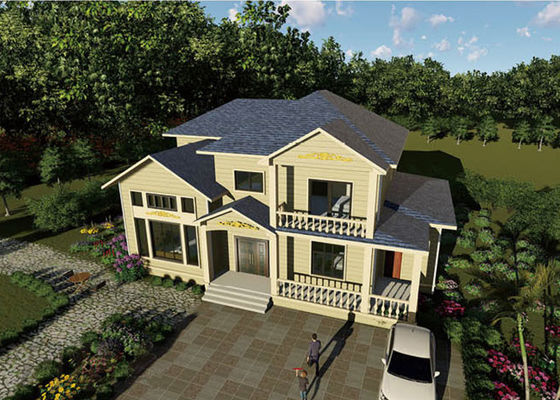 ICC-ES Сертификация Сборный дом Виллы Легкий стальной каркасный дом с лучшей ценой