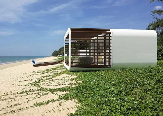 Сборный дом Apple House с алюминиевыми раздвижными дверями и стальным каркасом, сборные модульные дома