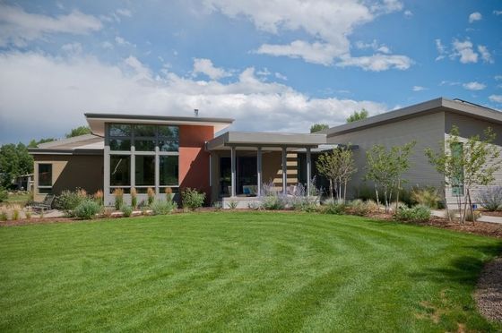 Светлые дома бунгало железного каркаса Prefab, дом бунгало с большим окном