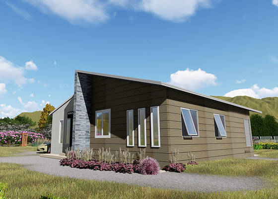 Strong Mobile Steel Structure Homes /Light Gauge Steel Wall 2-Storey Luxury Villa
