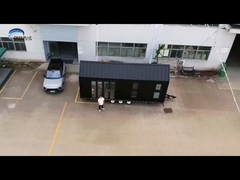 Модульная легкая стальная конструкция Дом на колесах с трейлером