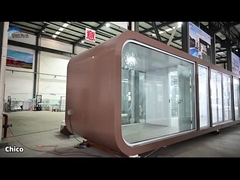 Легкоразмерный стальной каркас сборные модульные дома Садовый офис с двойными стеклянными окнами